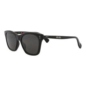 Kenzo Womens Square/Rectangle Black Black Smoke Fashion Designer Eyewear